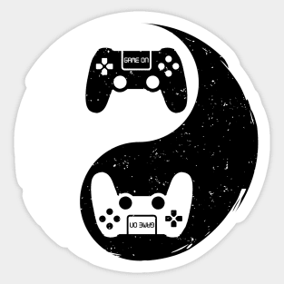 Yin Yang Symbol Gamer Gift Video Game Sticker